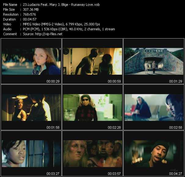 Ludacris Feat. Mary J. Blige video ”Runaway Love” from dvd ”UK Chart Video February 2007”