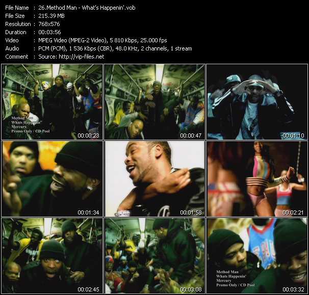 Method Man Feat. Busta Rhymes video ”What's Happenin'” from dvd ”UK Chart Video May 2004”