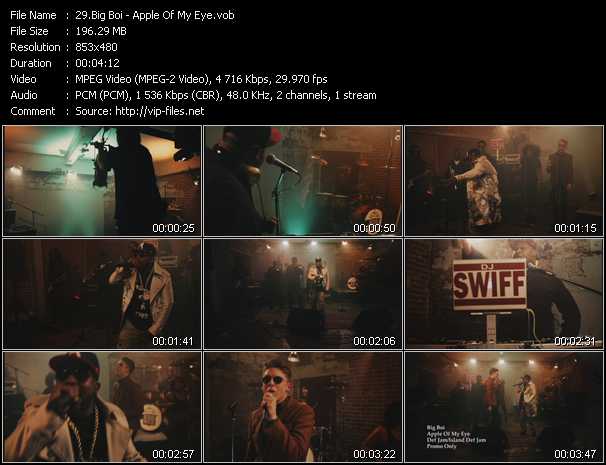 Big Boi video ”Apple Of My Eye” from dvd ”Hot Video May 2013”