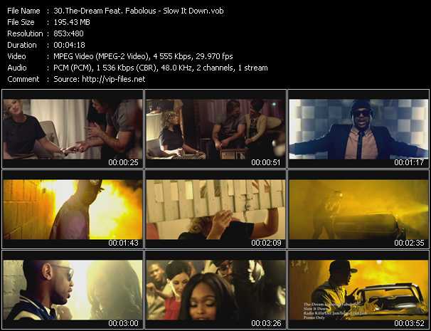 The-Dream Feat. Fabolous video ”Slow It Down” from dvd ”Hot Video May 2013”