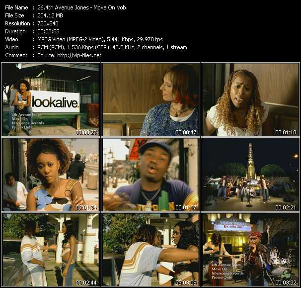 4th Avenue Jones video ”Move On” from dvd ”Hot Video August 2002”