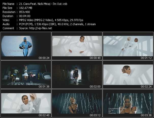 Ciara Feat. Nicki Minaj video ”I'm Out” from dvd ”Hot Video August 2013”