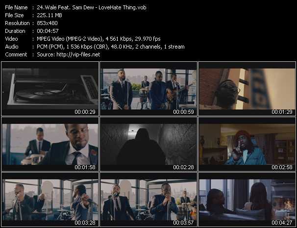 Wale Feat. Sam Dew video ”LoveHate Thing” from dvd ”Hot Video August 2013”