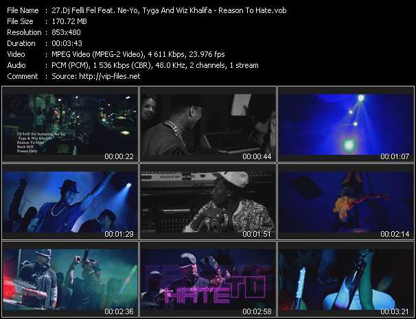 Dj Felli Fel Feat. Ne-Yo, Tyga And Wiz Khalifa video ”Reason To Hate” from dvd ”Hot Video August 2013”