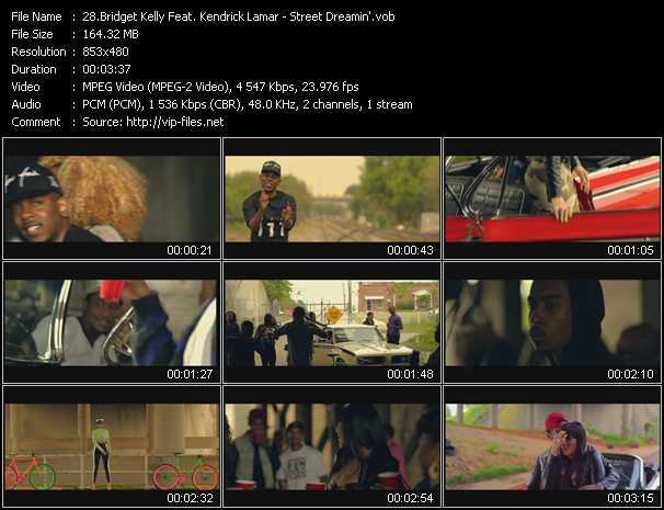 Bridget Kelly Feat. Kendrick Lamar video ”Street Dreamin'” from dvd ”Hot Video August 2013”