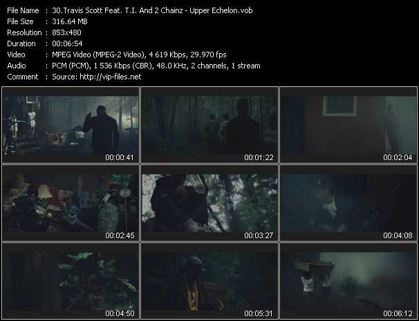 Travis Scott Feat. T.I. And 2 Chainz video ”Upper Echelon” from dvd ”Hot Video August 2013”