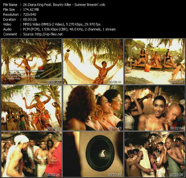 Diana King Feat. Bounty Killer video ”Summer Breezin'” from dvd ”Hot Video September 2002”