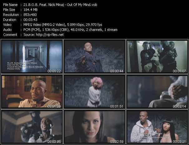 B.O.B. Feat. Nicki Minaj video ”Out Of My Mind” from dvd ”Hot Video November 2012”