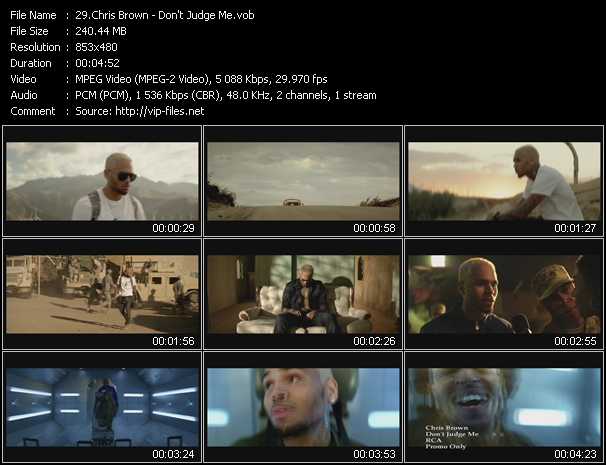 Chris Brown video ”Don't Judge Me” from dvd ”Hot Video November 2012”