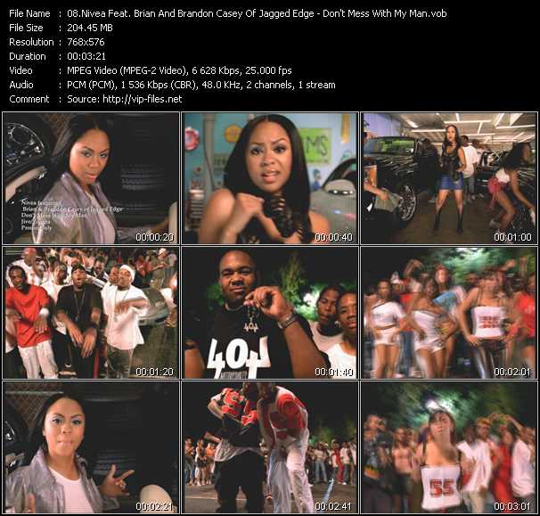 Nivea Feat. Jagged Edge video ”Don't Mess With My Man” from dvd ”UK Chart Video August 2002”