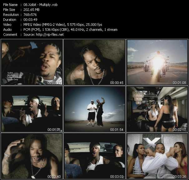 Xzibit Feat. Nate Dogg video ”Multiply” from dvd ”UK Chart Video September 2002”