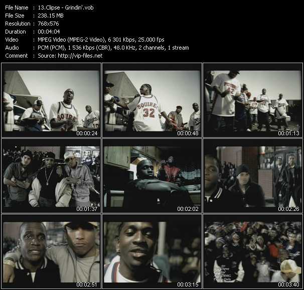 Clipse video ”Grindin'” from dvd ”UK Chart Video September 2002”