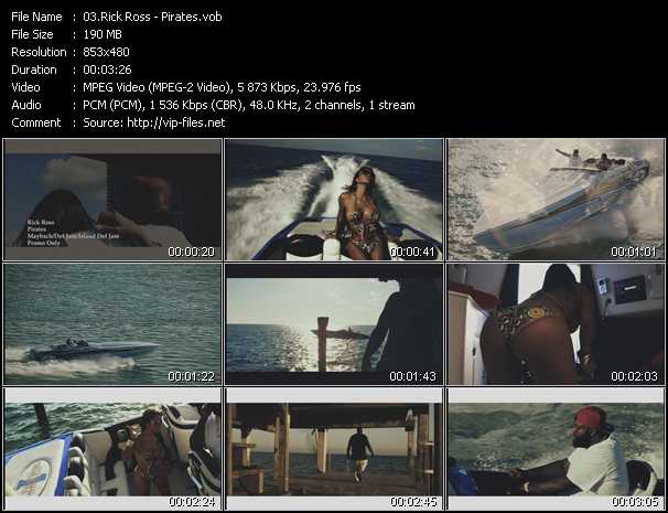 Rick Ross video ”Pirates” from dvd ”Urban Video March 2013”