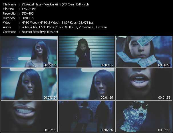 Angel Haze video ”Werkin' Girls (PO Clean Edit)” from dvd ”Urban Video March 2013”