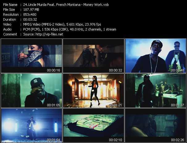 Uncle Murda Feat. French Montana video ”Money Work” from dvd ”Urban Video March 2013”