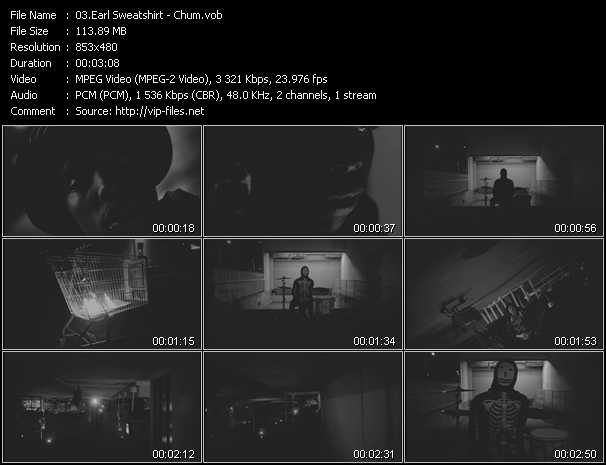 Earl Sweatshirt video ”Chum” from dvd ”Urban Video April 2013”