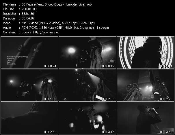 Future Feat. Snoop Dogg video ”Homicide (Live)” from dvd ”Urban Video April 2013”