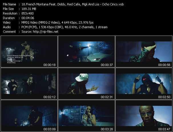 French Montana Feat. P. Diddy (Puff Daddy), Red Cafe, Mgk And Los video ”Ocho Cinco” from dvd ”Urban Video April 2013”