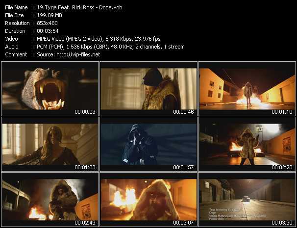 Tyga Feat. Rick Ross video ”Dope” from dvd ”Urban Video April 2013”