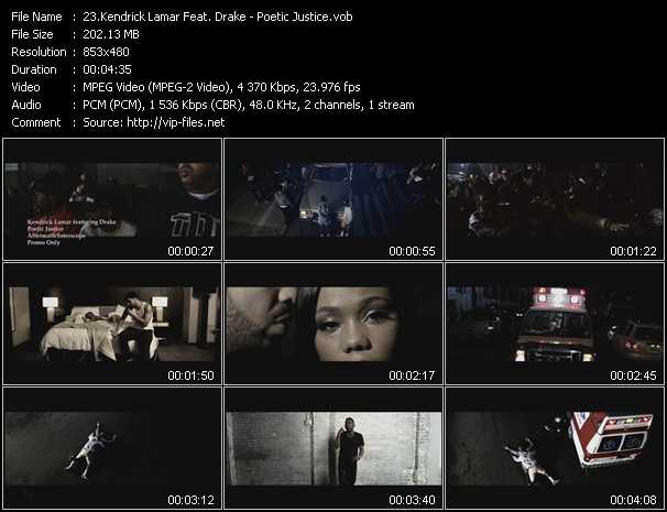 Kendrick Lamar Feat. Drake video ”Poetic Justice” from dvd ”Urban Video April 2013”