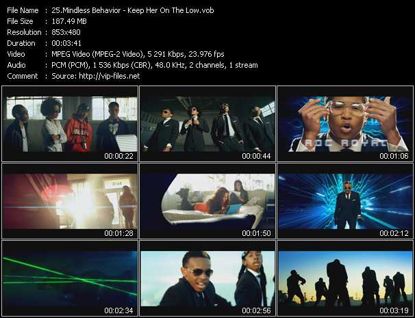 Mindless Behavior video ”Keep Her On The Low” from dvd ”Urban Video April 2013”