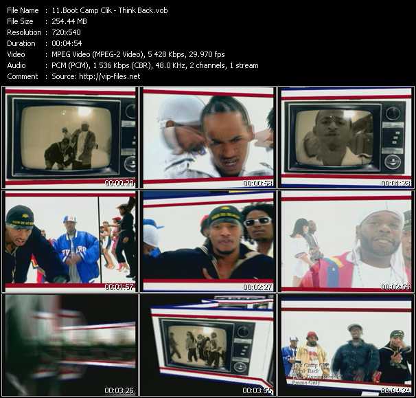 Boot Camp Clik video ”Think Back” from dvd ”Urban Video May 2003”