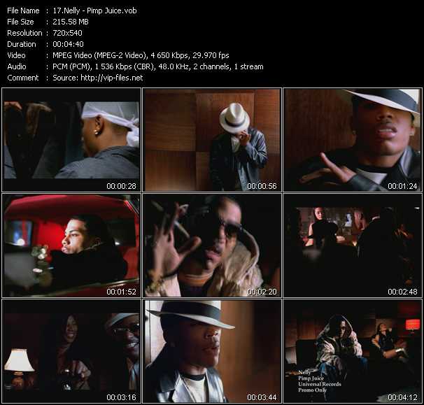 Nelly video ”Pimp Juice” from dvd ”Urban Video May 2003”