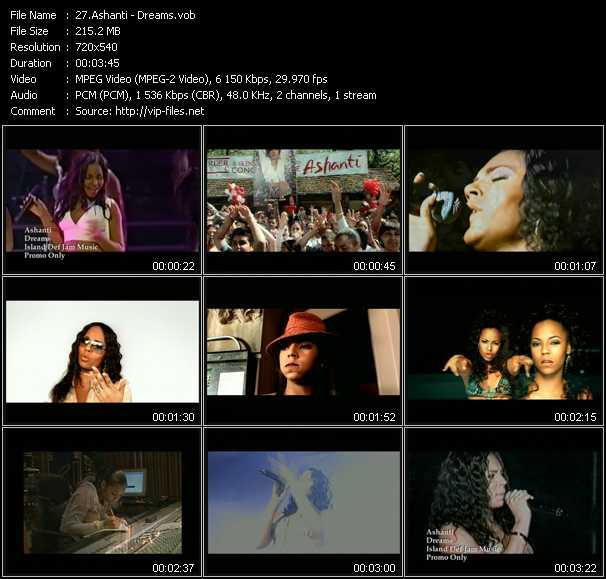 Ashanti video ”Dreams” from dvd ”Urban Video May 2003”