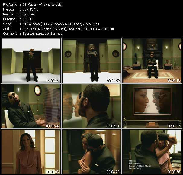 Musiq Soulchild video ”Whoknows” from dvd ”Urban Video May 2004”