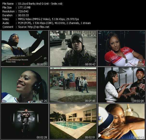 Lloyd Banks And G-Unit video ”Smile” from dvd ”Urban Video June 2004”