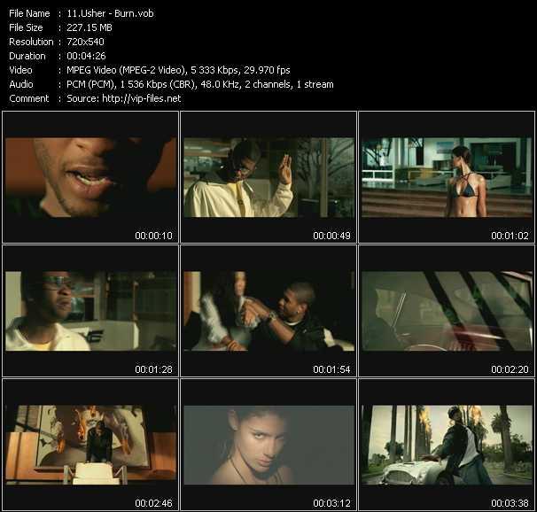 Usher video ”Burn” from dvd ”Urban Video June 2004”