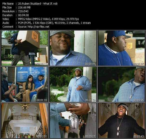 Ruben Studdard video ”What If” from dvd ”Urban Video June 2004”