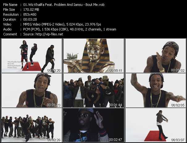 Wiz Khalifa Feat. Problem And Iamsu video ”Bout Me” from dvd ”Urban Video June 2013”