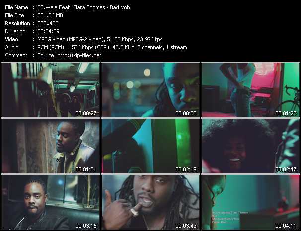 Wale Feat. Tiara Thomas video ”Bad” from dvd ”Urban Video June 2013”