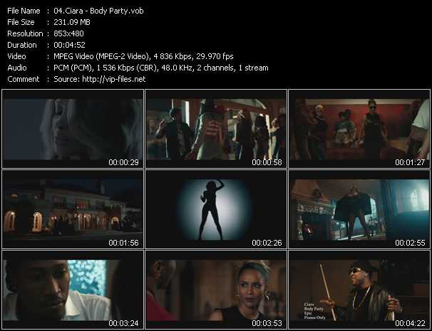 Ciara video ”Body Party” from dvd ”Urban Video June 2013”