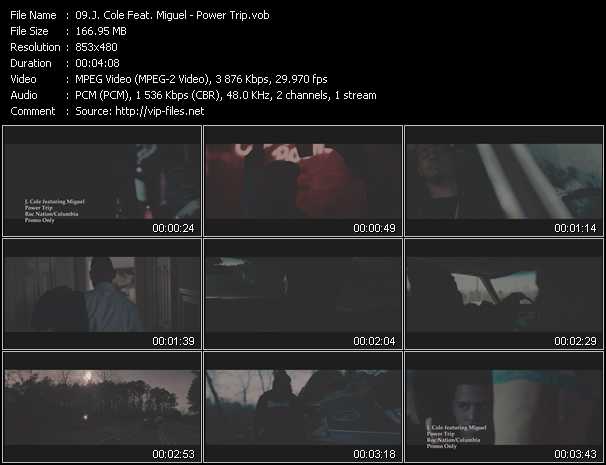 J. Cole Feat. Miguel video ”Power Trip” from dvd ”Urban Video June 2013”