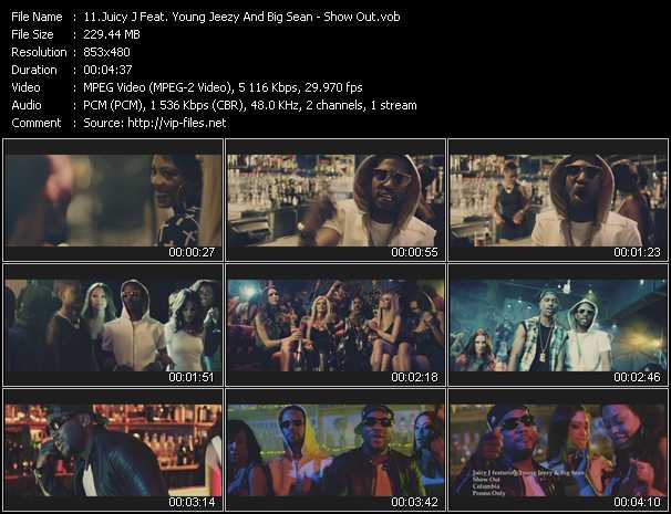 Juicy J Feat. Young Jeezy And Big Sean video ”Show Out” from dvd ”Urban Video June 2013”