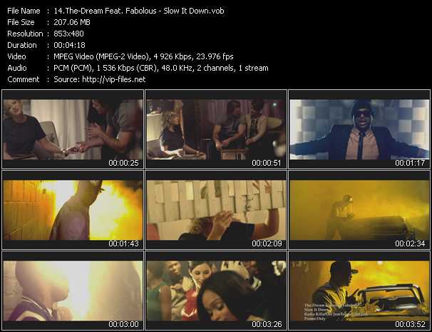 The-Dream Feat. Fabolous video ”Slow It Down” from dvd ”Urban Video June 2013”