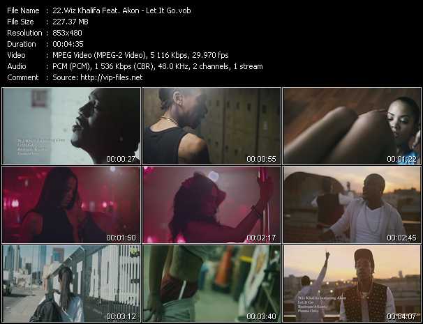 Wiz Khalifa Feat. Akon video ”Let It Go” from dvd ”Urban Video June 2013”