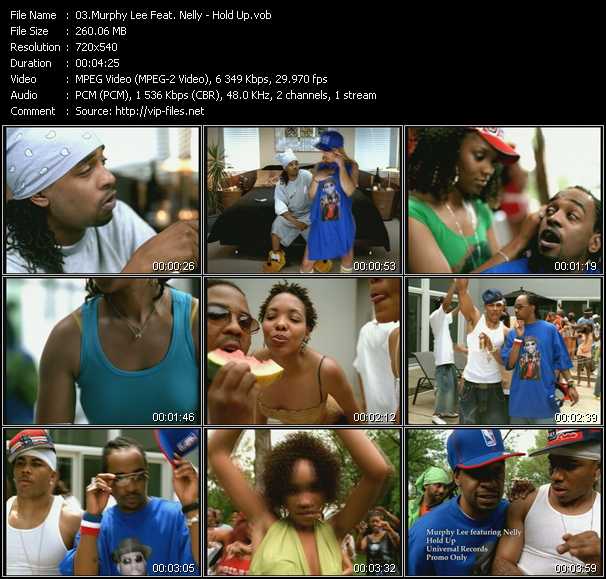 Murphy Lee Feat. Nelly video ”Hold Up” from dvd ”Urban Video July 2004”