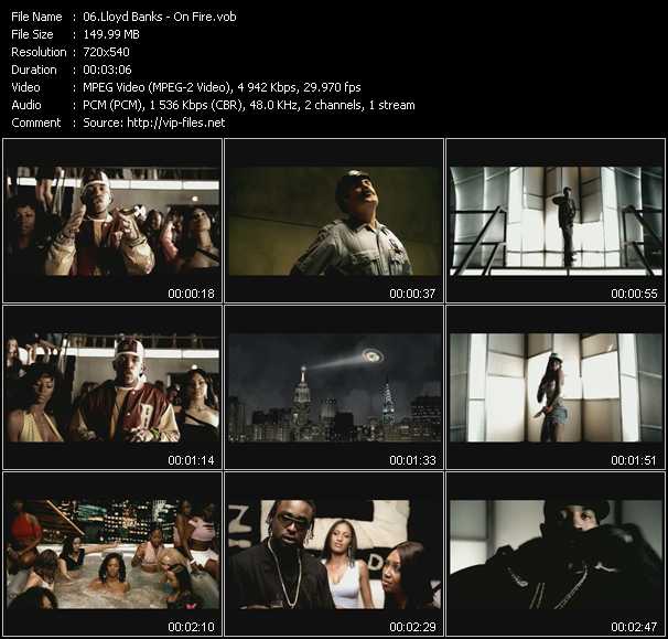 Lloyd Banks video ”On Fire” from dvd ”Urban Video July 2004”