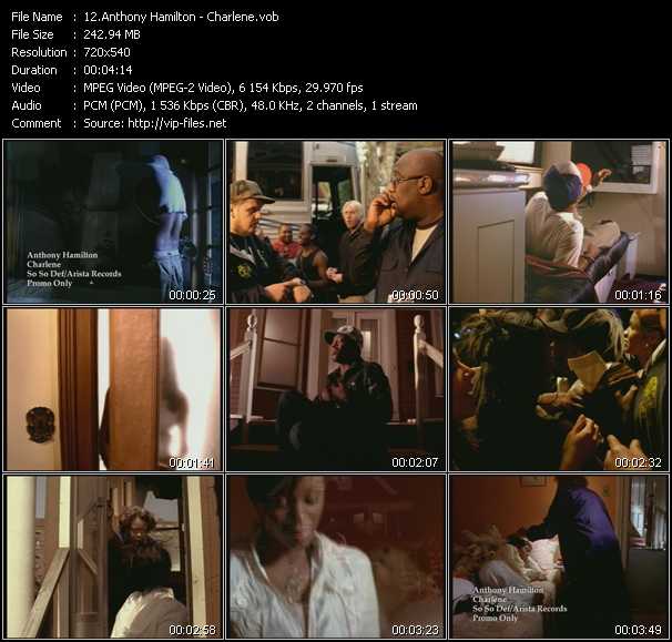 Anthony Hamilton video ”Charlene” from dvd ”Urban Video July 2004”