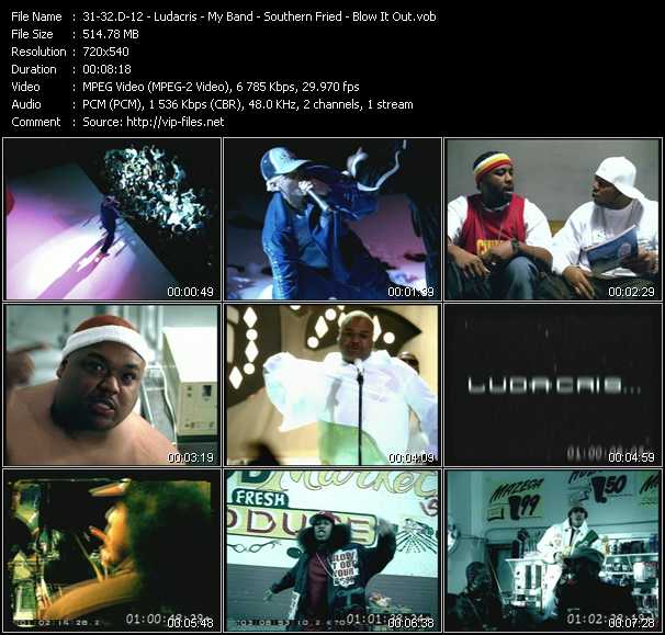 D12 - Ludacris video ”My Band - Southern Fried - Blow It Out” from dvd ”Urban Video July 2004”