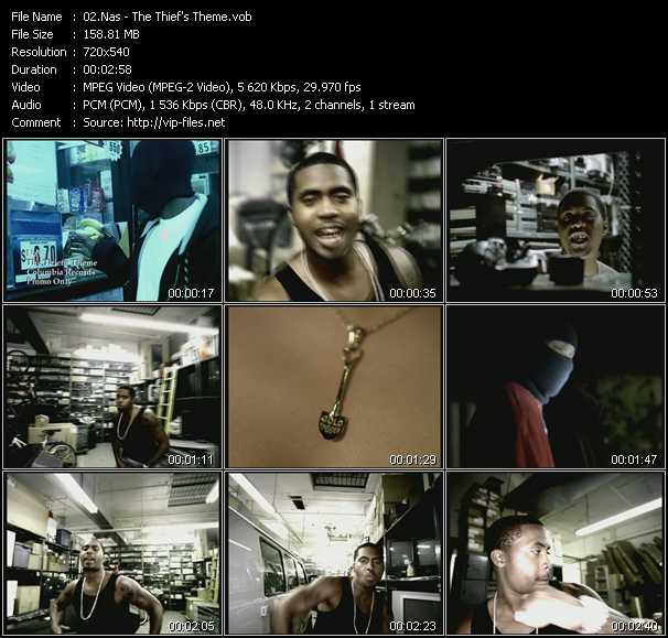 Nas video ”The Thief's Theme” from dvd ”Urban Video August 2004”