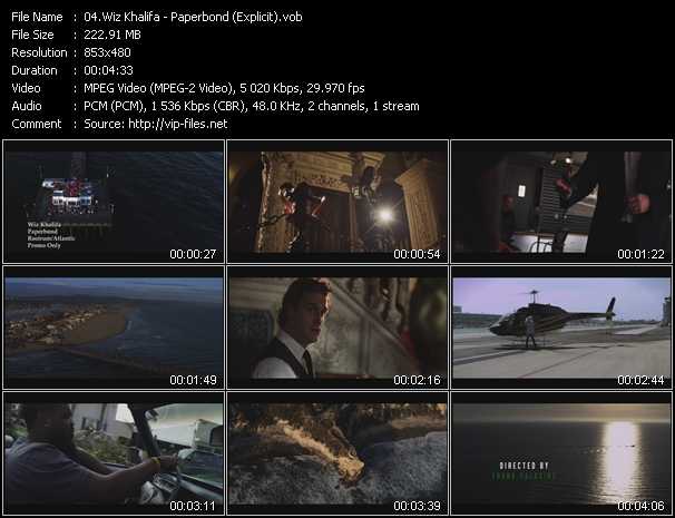 Wiz Khalifa video ”Paperbond (Explicit)” from dvd ”Urban Video August 2013”