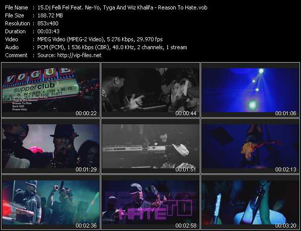 Dj Felli Fel Feat. Ne-Yo, Tyga And Wiz Khalifa video ”Reason To Hate” from dvd ”Urban Video August 2013”