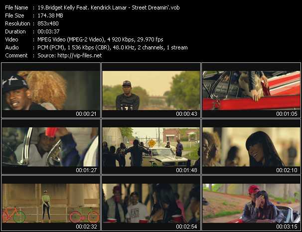 Bridget Kelly Feat. Kendrick Lamar video ”Street Dreamin'” from dvd ”Urban Video August 2013”