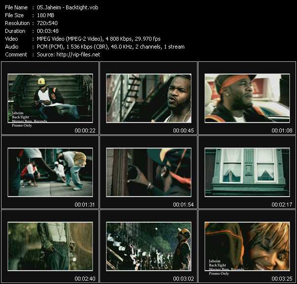 Jaheim video ”Backtight” from dvd ”Urban Video October 2003”