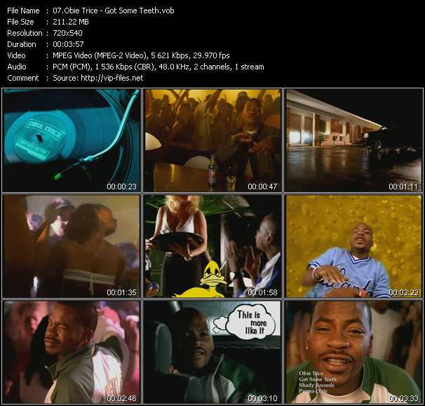 Obie Trice video ”Got Some Teeth” from dvd ”Urban Video October 2003”