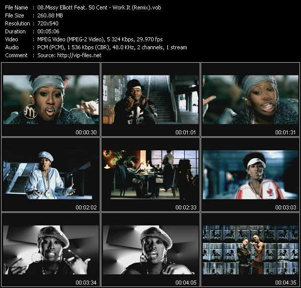 Missy Elliott Feat. 50 Cent video ”Work It (Remix)” from dvd ”Urban Video October 2003”